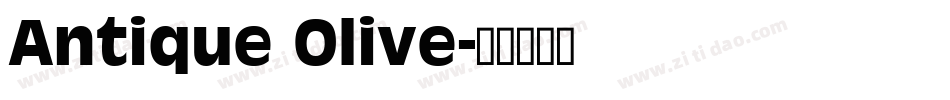 Antique Olive字体转换